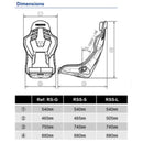 Recaro RSS BK dimensions